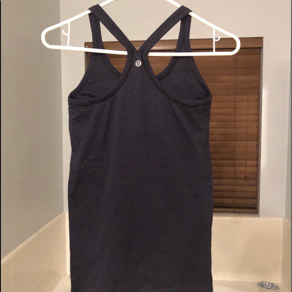 Navy Lululemon Workout top